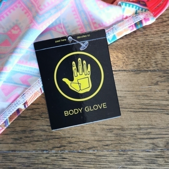 BODY Glove Bikini Bottom Apache Geometric Print XS New - Picture 3 of 6